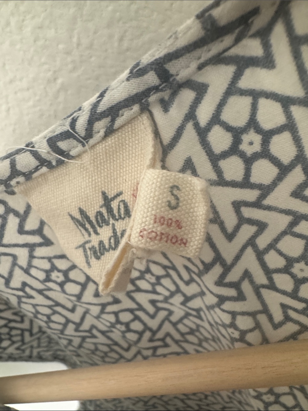 Mata Traders blue & White Geometric Sleeveless Dress - Picture 3 of 6